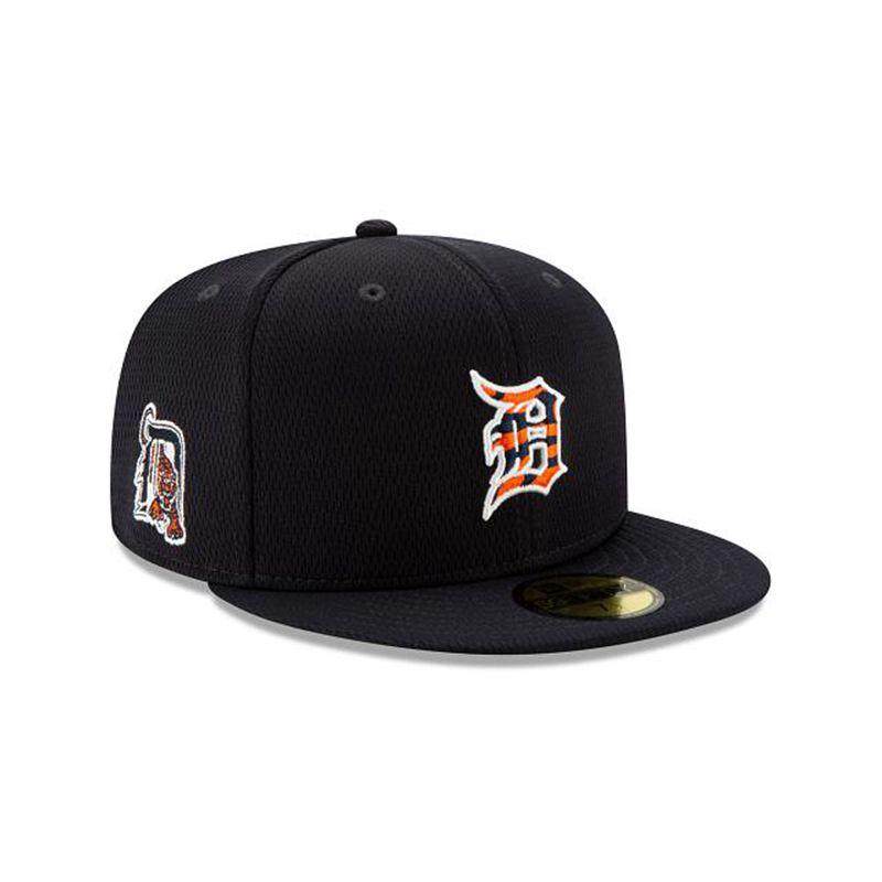 MLB Detroit Tigers 2021 Spring Training 59Fifty Fitted (FMY9266) - Blue New Era Caps